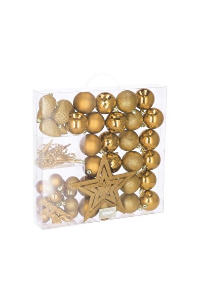 SERSIMO Set globuri și decorațiuni de Crăciun, 51 de piese, diferite dimensiu...