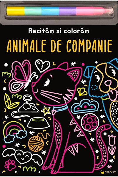 Editura Kreativ Animale de companie - Recitam si coloram