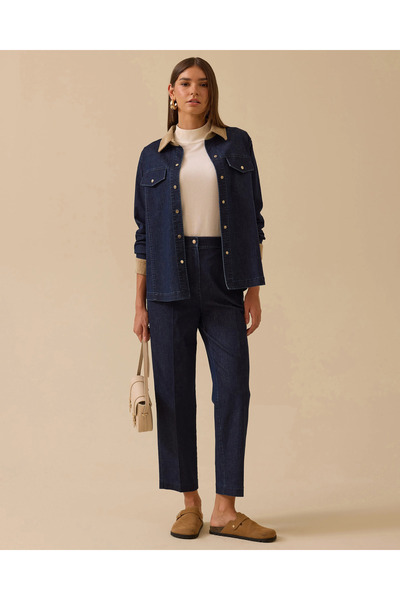 SEÇİL Двошарова джинсова куртка на кнопках