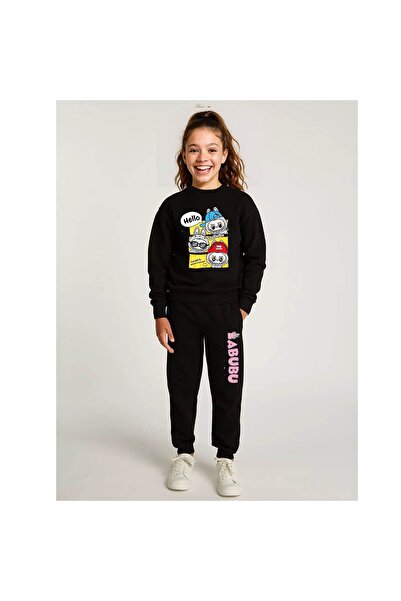 GC GÖKHAN CLUB طقم بدلة رياضية بتصميم لابوبو 3 خيوط بدون شريط