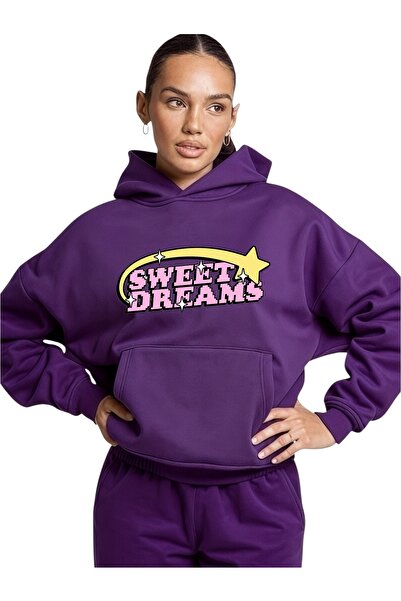 ArtYus Unisex Sweet Dream Colorat Special cu imprimeu Bumbac supradimensionat...