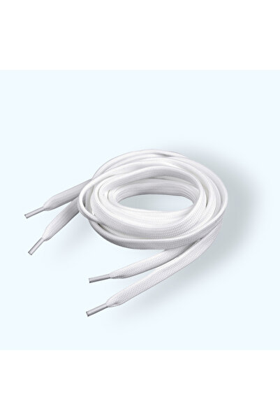 Crisalida Șireturi plate din poliester pentru pantofi / hanorace Crisalida, 130 cm, Alb