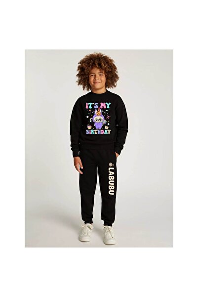 GC GÖKHAN CLUB طقم بدلة رياضية بتصميم لابوبو 3 خيوط بدون شريط