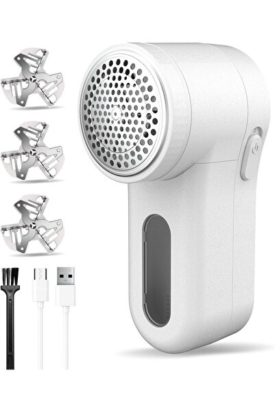 Generic Cordless Lint Remover | Fabric Shaver, 6-Blade Defuzzer for Clothes & Furniture