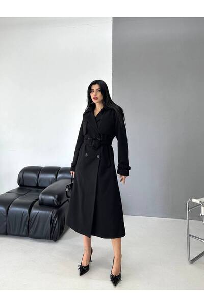 ZF BUTİK Premium Imported Fabric Cape Coat
