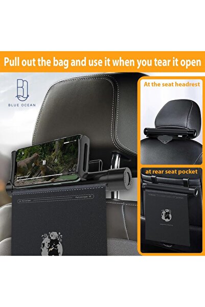 Blue Ocean Car Trash Can with Rotating Design, Aluminium Alloy Construction, Waterproof Garbage Can