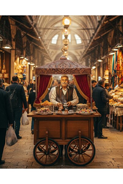 AiroBazar Kumda Kahve Tezgahı-kumda Türk Kahvesi Makinesi-elektrikli Kumda Kahve Makinesi-100*40*110