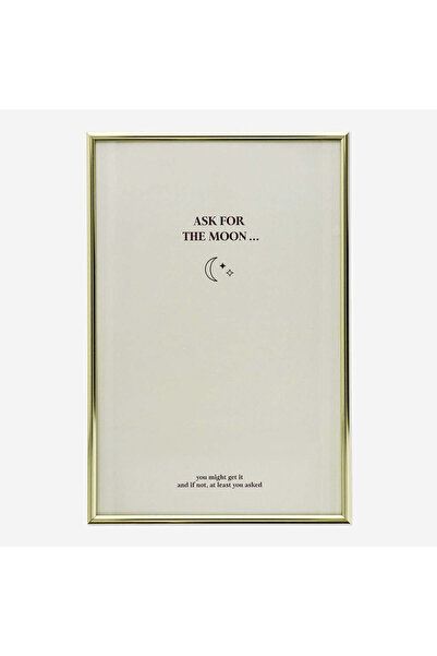 Flying Tiger Copenhagen Gold Çerçeve 20 x 30 cm