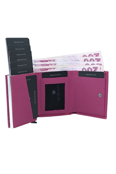 Meskanto Genuine Leather Mechanism Wallet