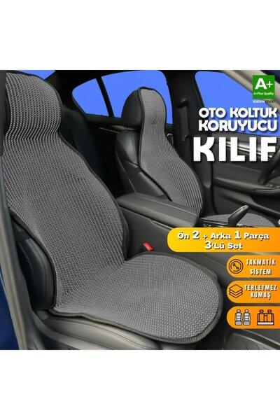 TAKKOLAY Car Seat Cushion Set with Backrest - Seat Protection Cover (Front & ...