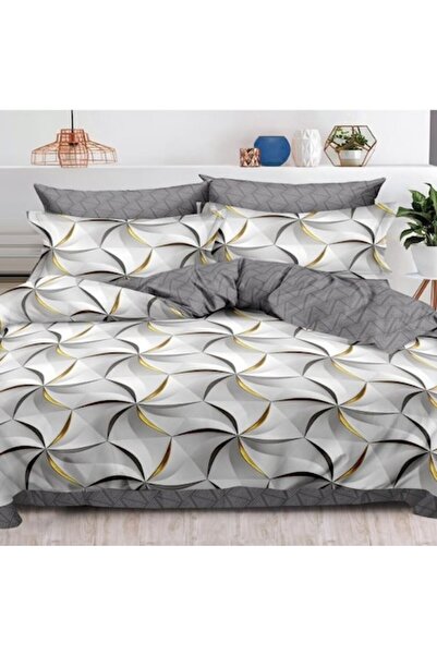 Casa de Vis Double bed sheet set, 6 pieces, satin cotton, 220 x 230 cm, multicolor,