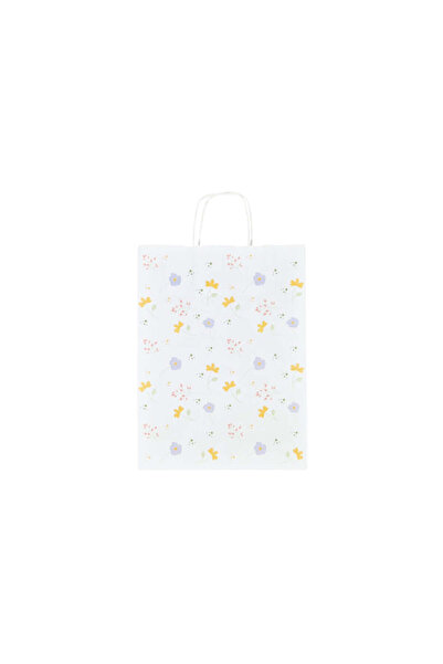 Papette Set of 10 Kraft Paper Bags with Pattern 5 Floral 24 x 31(H) x 10cm