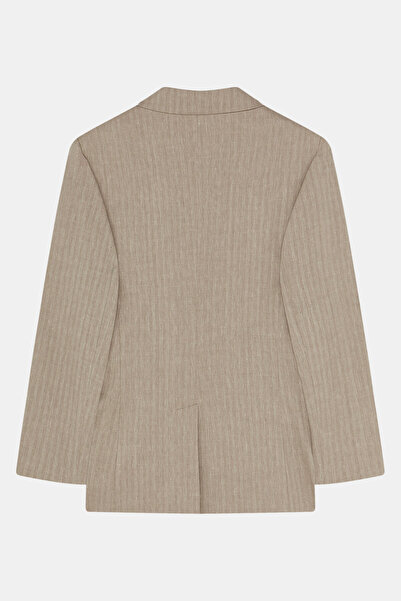 W Collection Beige Linen Mixed Jacket