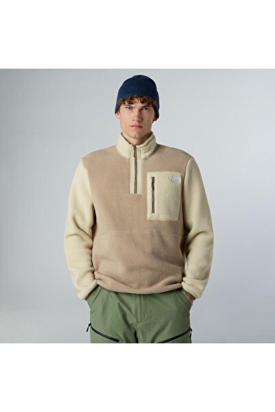 THE NORTH FACE Men's Yumiori 1/4 Zip Fleece Jacket Nf0A883Seoz1 Grey-Xl