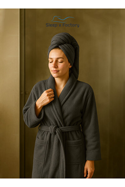 Sleep x Factory 100% Natural Cotton Bathrobe – Unisex – Free Size