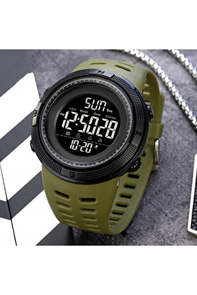 Skmei Men's Watch Sport 5 ATM Digital Stopwatch Green