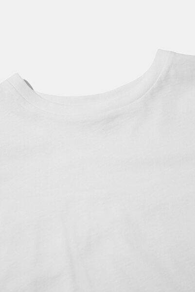 W Collection White T-Shirt with Garnish Detail on the Back