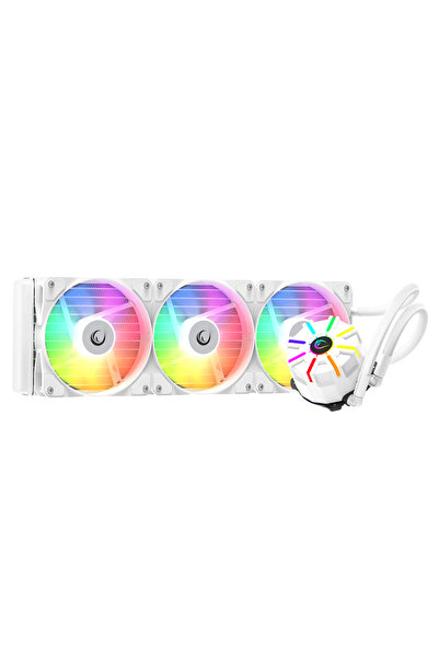 Rampage HELIOS C3 Beyaz 68CFM 1800RPM Rainbow AMD AM5/INTEL LGA1700 360mm Sıv...