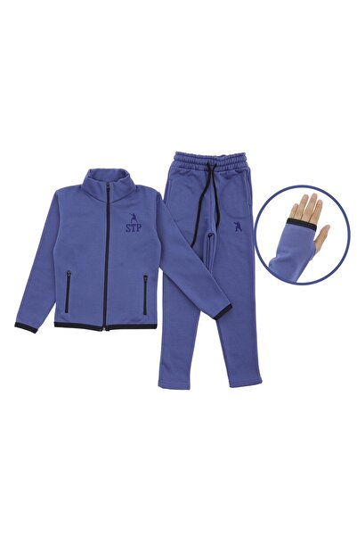 Atabay Kids Atabay 341-10-25 Men's Tracksuit Set 3-Piece with Sharpened Details Age 5/12