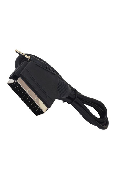Temiz Pazar 3.5 Mm Stereo Erkek/scart Kablo 1.2 Metre Scart To 3.5mm Uzun Jac...