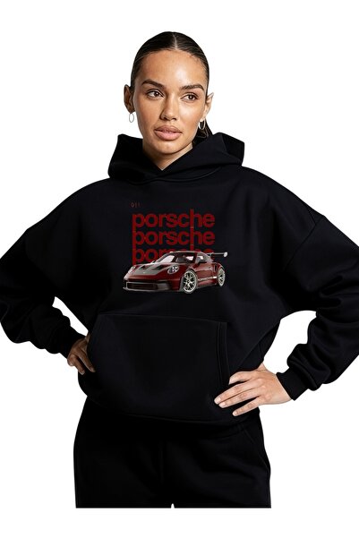 ArtYus Φούτερ Unisex Βουργουνδίας Χρώμα Αυτοκινήτου Ειδικό με τύπωμα Βαμβακερ...