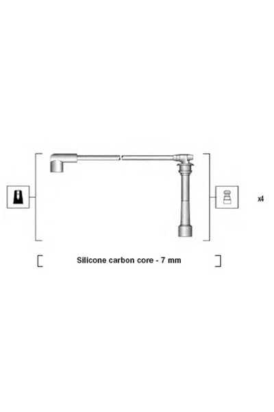 MAGNETI MARELLI Set Cablaj Aprinder Hyundai Coupe 1/Lantra 1/Lantra 2