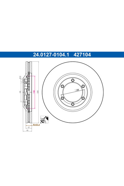 Ate Disc Frana Isuzu D-Max 1/D-Max 2