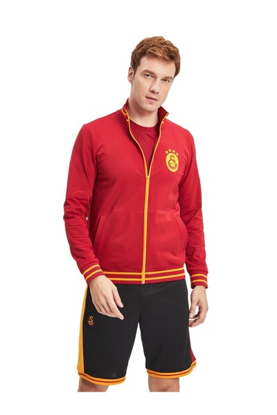 Galatasaray Γνήσιο ανδρικό φούτερ με φερμουάρ με όρθιο γιακά με άδεια χρήσης, σε ξύλινο κουτί δώρου