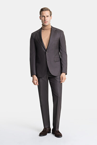 W Collection Brown Regular Fit Suit