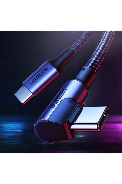 Other Cablu USB-C PD QC 100W 5A 1m negru, unghiular