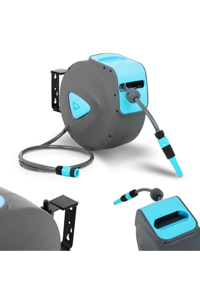 Other Rolă automată pentru furtun de grădină, montată pe perete, 15m + 1,5m 1...