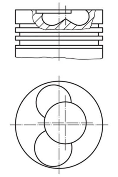 MAHLE Piston Pentru Cilindrii 1-2 Vw Caddy 3 Autoutilitara/Limuzina Spatioasa...