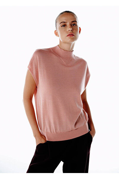 Knitss Pink Merino Wool Blend Knitwear Top