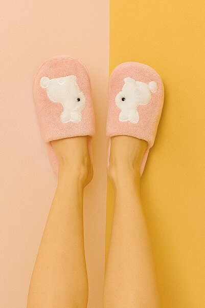 Moda Frato Lapino Rabbit Women's House Slippers Daily Comfortable Winter Slippers