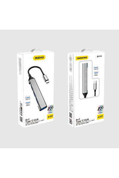 Other HUB splitter adapter from USB-C socket to 4x USB black gray