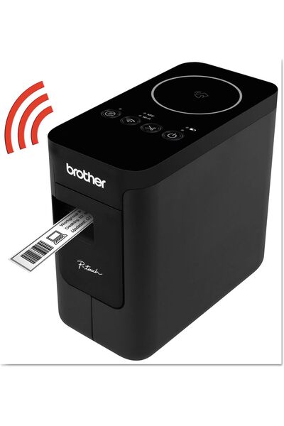 Brother Printer PTP750W Wireless Label Maker, 1.18, Black