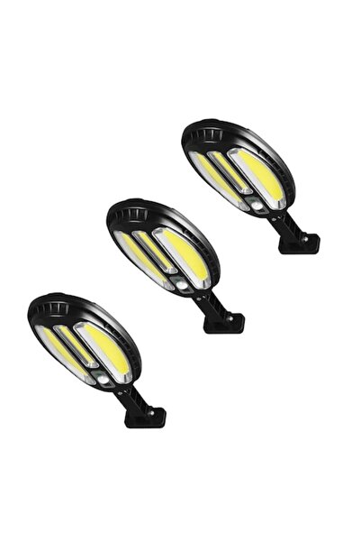 K KATHODE Set 3 x felinare solare stradale cu senzor de mișcare și telecomand...