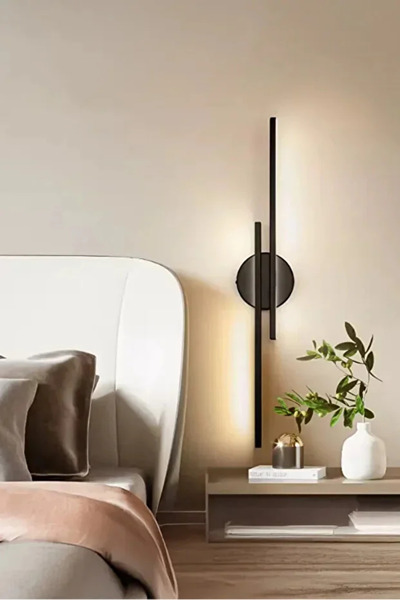 luxshome Modern Kablosuz Çift Yönlü Tak Çalıştır Ledli Pilli Aplik Banyo Tablo Ayna Aydınlatma Mat Beyaz Kasa