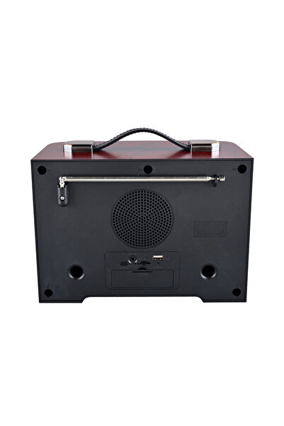 RTG FP821 Ahşap Nostaljik Görünümlü Bluetoothlu USB-SD Card Girişli Radyo Hoparlör Müzik Kutusu