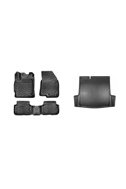 DELUXETUNING Pachet set covorase auto cauciuc si tavita portbagaj Dacia Logan...