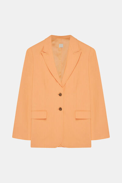 W Collection Light Orange Linen Viscose Jacket
