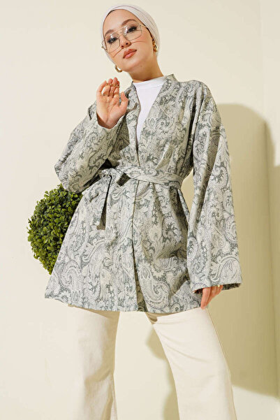 VOLT CLOTHİNG Κιμονό με μοτίβο με κορδόνια