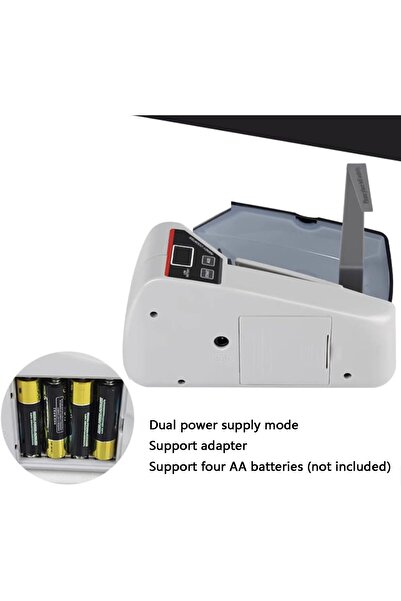 Fipka آلة عد النقود الصغيرة LAZRU، آلة عد الأوراق النقدية المحمولة سهلة الاستخدام، تحسب كمية الأوراق النقدية