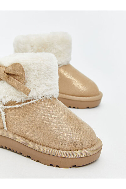 LC Waikiki LCW STEPS Sarı Süet Görünümlü Kız Bebek Bot