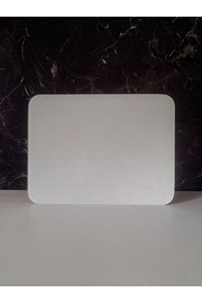 Saban 30X40Cm - Frosted Glass, Plain White, Cutting Board - Presentation Tray