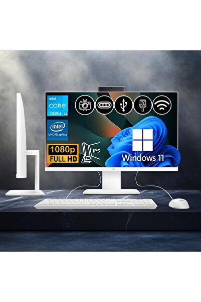 ASUS V440VAK-I38256W0D ATL22 i3-1315U 8GB DDR5 256GB Nvme SSD 23.8" IPS FHD W11Pro BEYAZ All In One