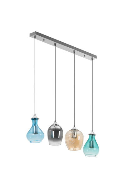 Other Lampă de tavan modernă cu 4 becuri E27 - abajururi din sticlă