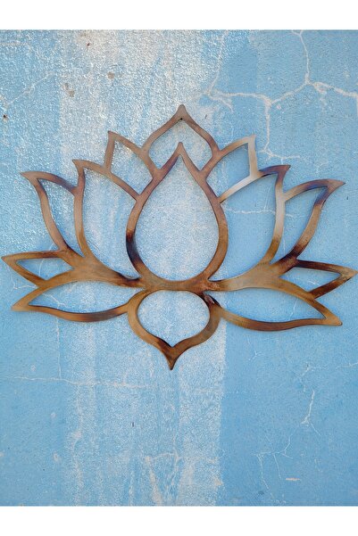 Kat Time Decor de perete din metal, reprezentând o frumoasă floare de Lotus, ...
