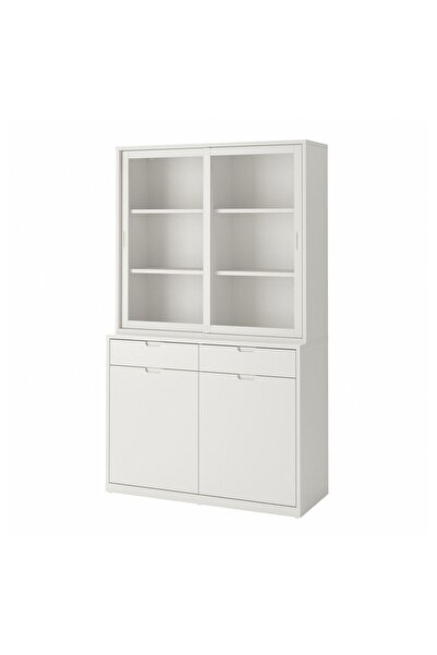 hobiurun Sürgü kapaklı dolap, kırık beyaz, 120x47x201 cm