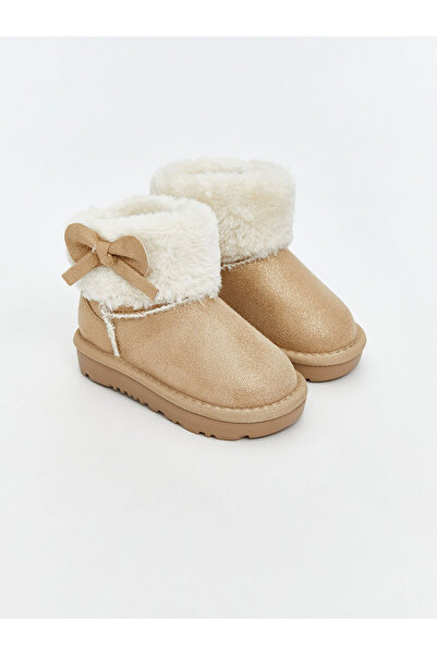 LC Waikiki LCW STEPS Sarı Süet Görünümlü Kız Bebek Bot